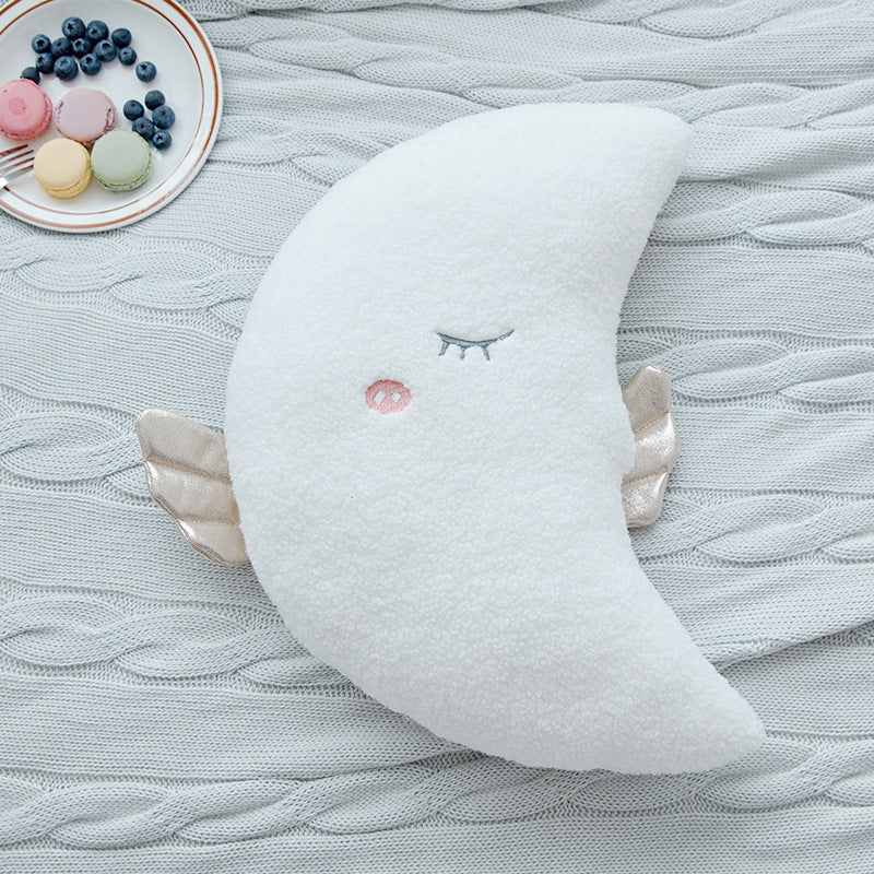 Stuffed Angel Cloud Moon Star Plush Pillow - Cozy Nest