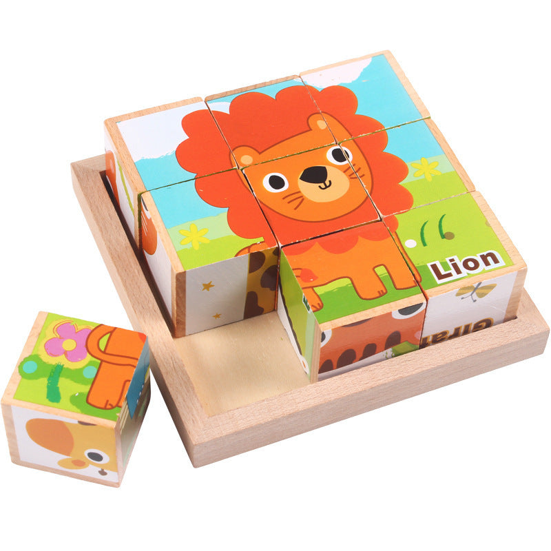 High-grade Six-face Picture Wooden Jigsaw - Cozy Nest