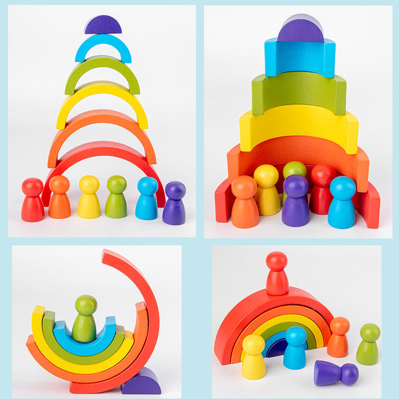 Rainbow arched building blocks - Cozy Nest