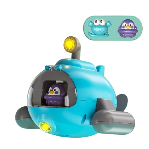 Light-Up Catapult Submarine Bath Toy