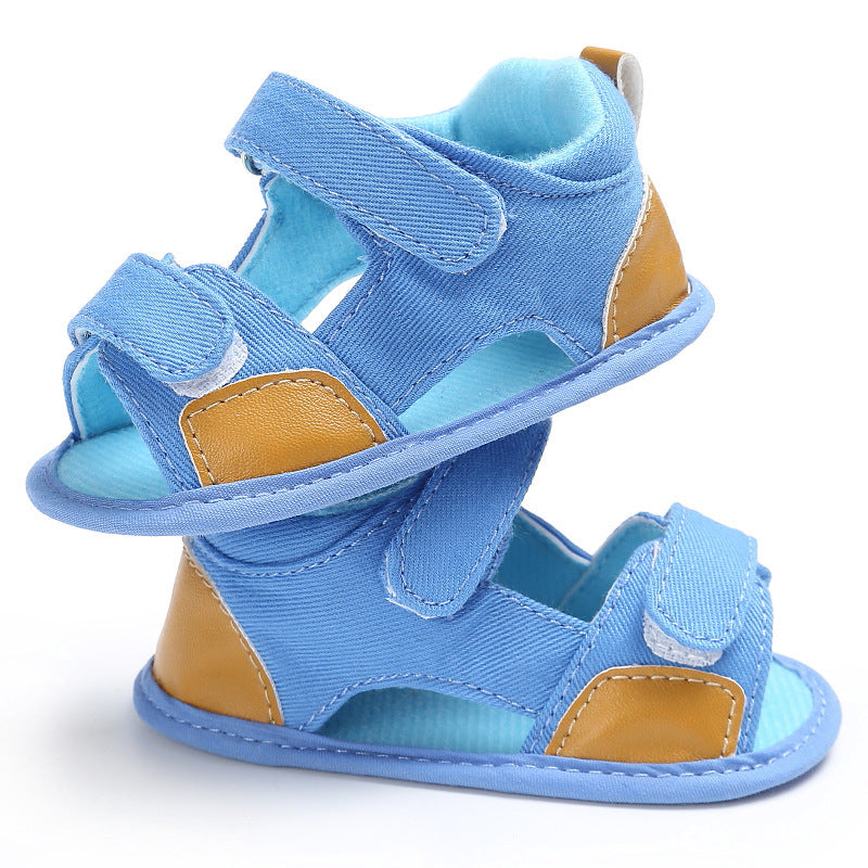 Casual Denim Velcro Sandals